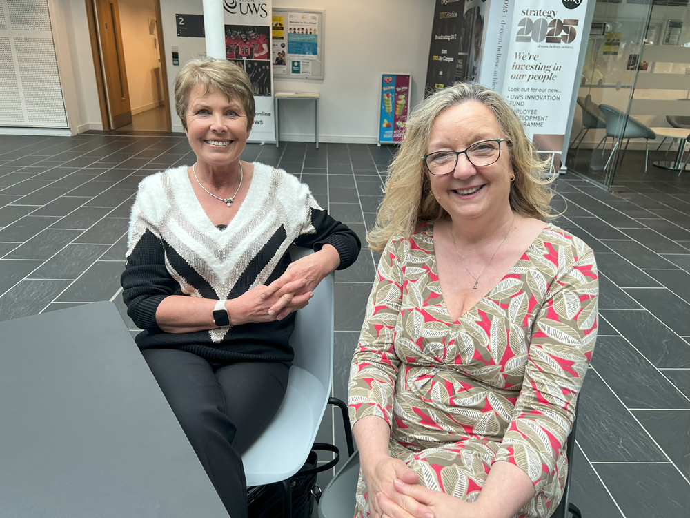 Action Against Stalking CEO Hayley Tennant (right) with the charity's founder Dr Ann Moulds CBE (left)