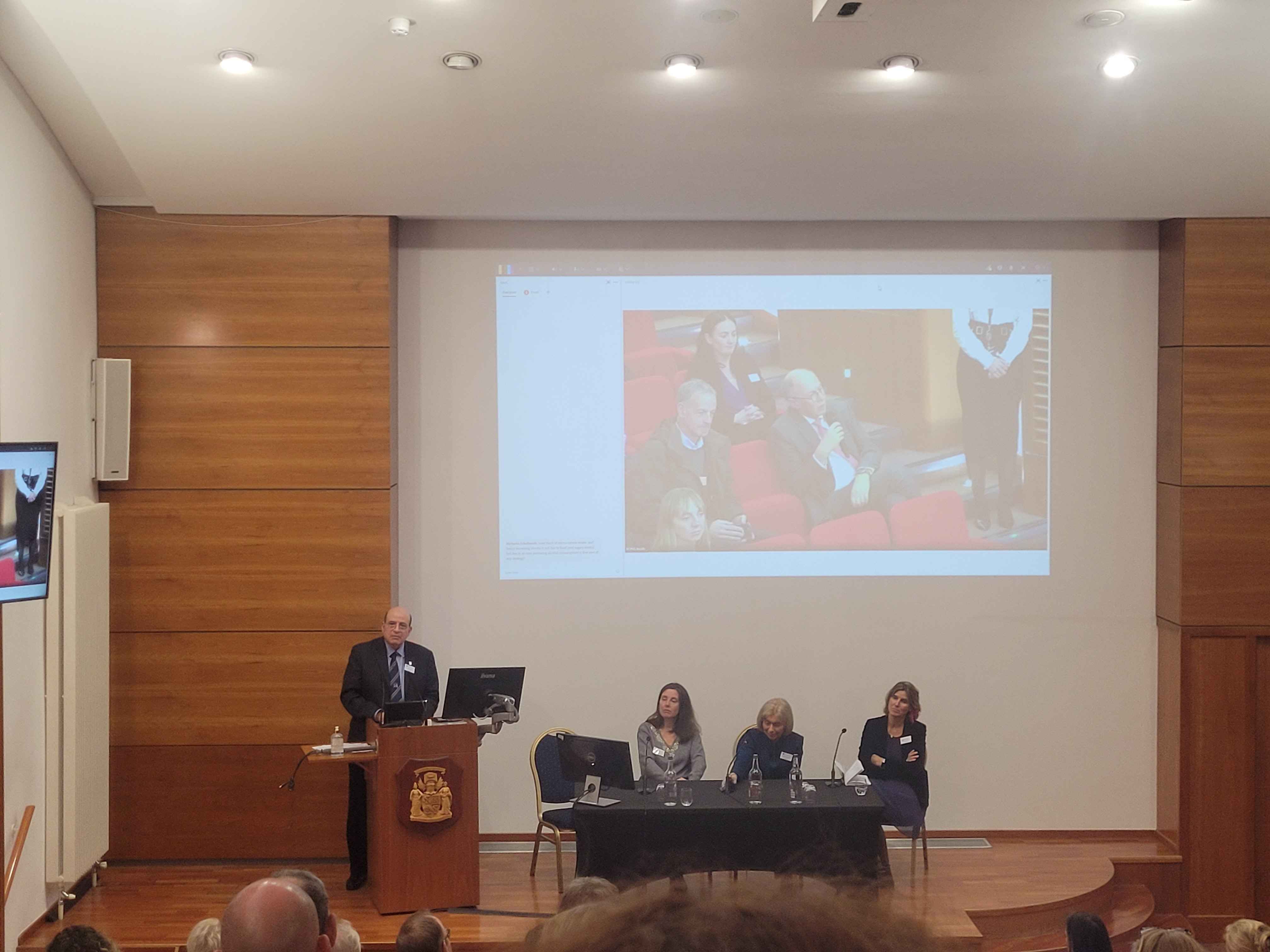 Professor Dame Anna Dominiczak (middle panel member) at the President's Conference