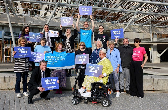 right to rehab coalition launching at the Scottish parliament in August